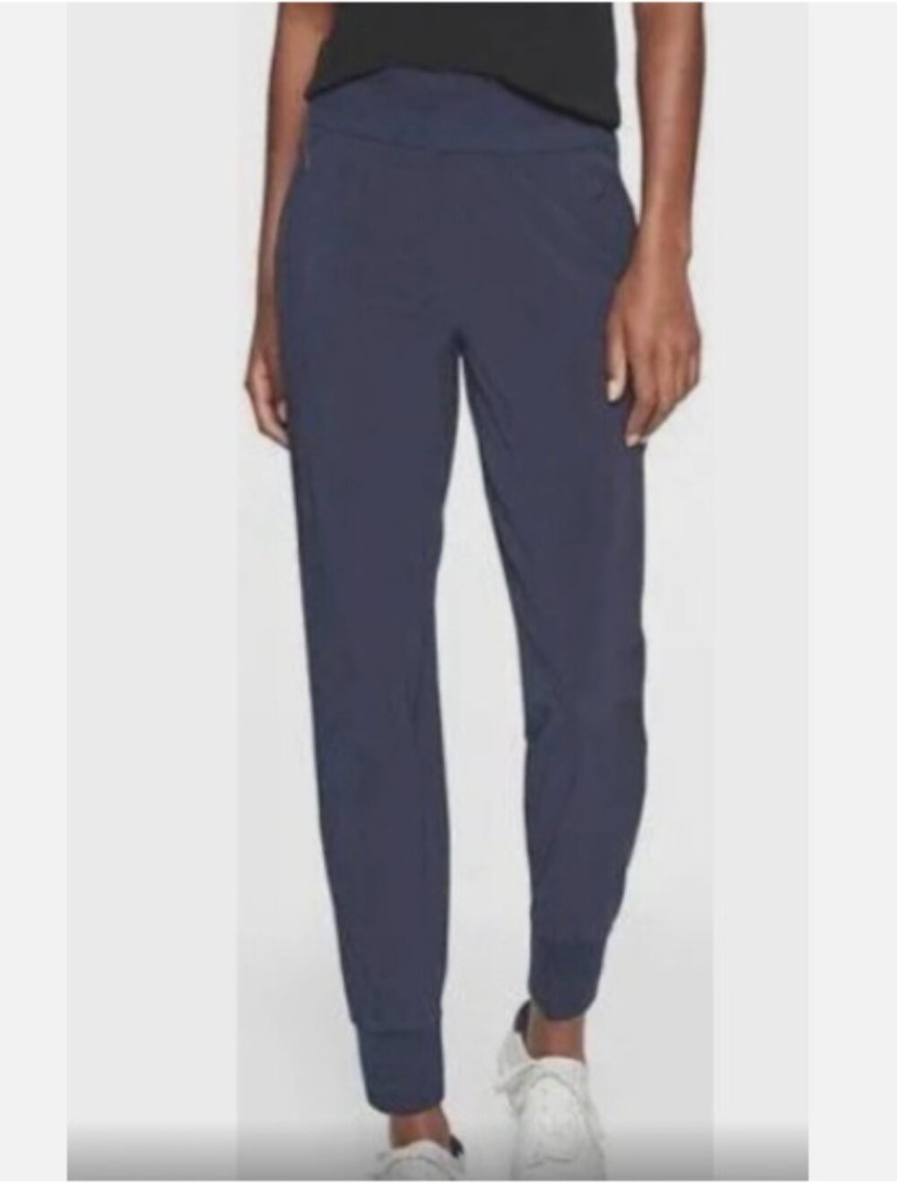 Athleta Navy Soho Athletic Jogger Pants with Zip Pockets sz 0